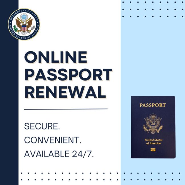 renew passport online