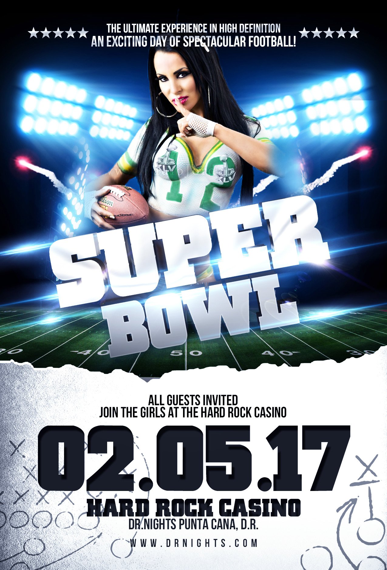 super bowl party punta cana