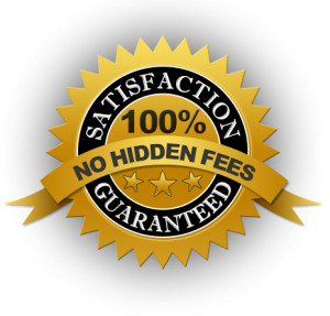 no hidden fees! 100% guaranteed! 1 no hidden fee guarantee